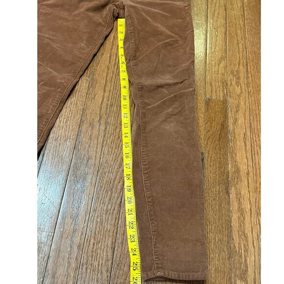 FRAME Denim Brown Velvet High Waist Skinny Pants Sz 26 Designer Luxury - Picture 9 of 14